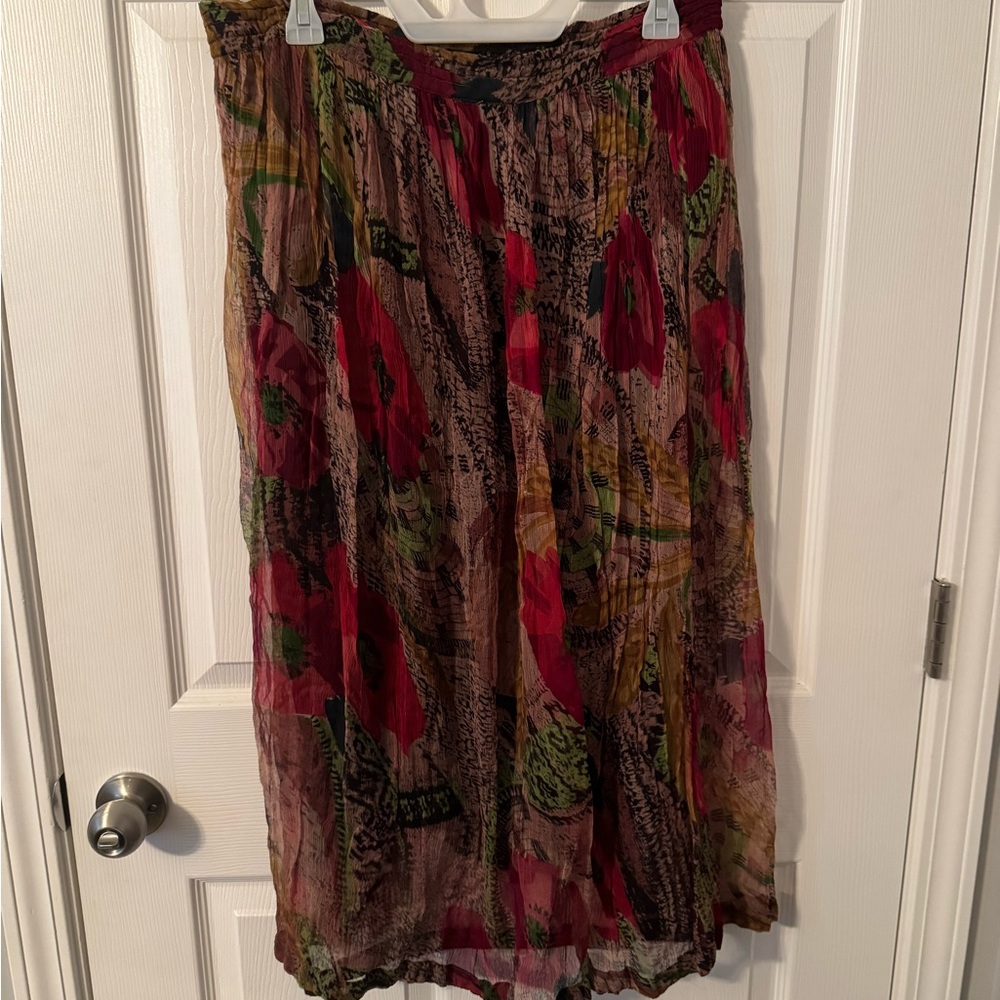 Floral Print Maxi Skirt